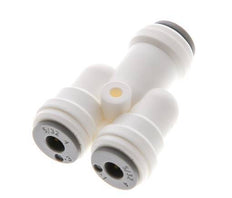 Raccord enfichable Y 5/32'' POM EPDM FDA [2 Pièces]