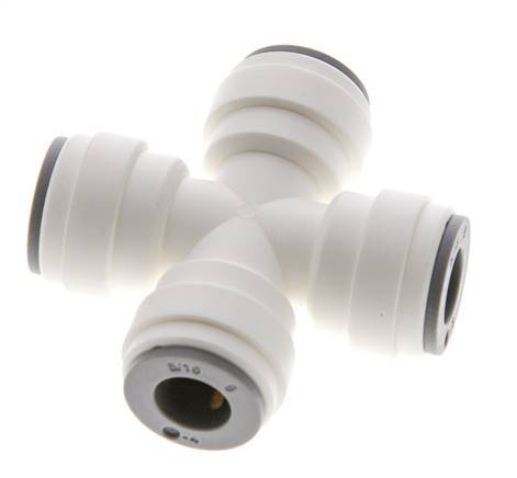 5/16'' Cross Push-in Fitting POM EPDM FDA [2 Pieces]