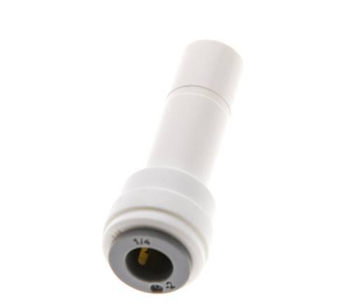 Raccord enfichable 1/4'' x 3/8'' avec bouchon en POM EPDM [10 pièces].