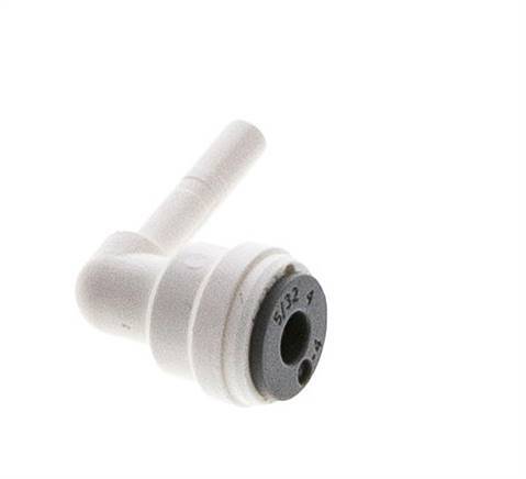 5/32'' x 5/32'' 90deg Elbow Push-in Fitting with Plug-in POM EPDM [10 Pieces]