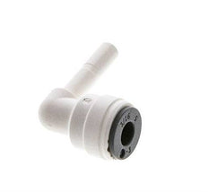 Raccord enfichable coudé 90° 3/16'' x 3/16'' avec bouchon en POM EPDM [10 Pièces].