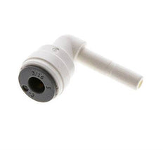 Raccord enfichable coudé 90° 3/16'' x 3/16'' avec bouchon en POM EPDM [10 Pièces].