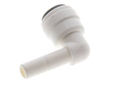 Raccord enfichable coudé 1/4'' x 1/4'' 90deg avec bouchon POM EPDM [10 Pièces].