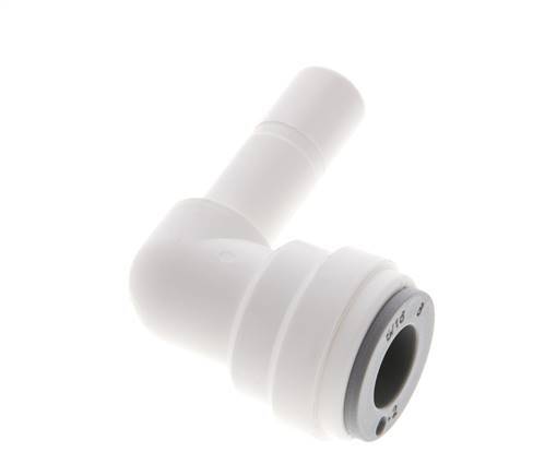 Raccord enfichable coudé 90° 5/16'' x 5/16'' avec bouchon en POM EPDM [10 Pièces].