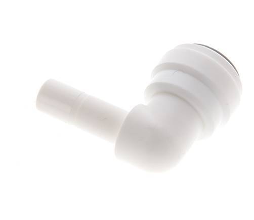 3/8'' x 5/16'' 90deg Elbow Push-in Fitting with Plug-in POM EPDM [5 Pieces]