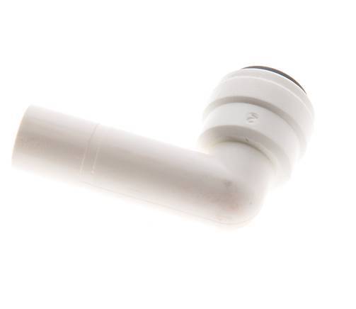 Raccord enfichable coudé 1/4'' x 3/8'' 90deg avec bouchon POM EPDM [10 Pièces].