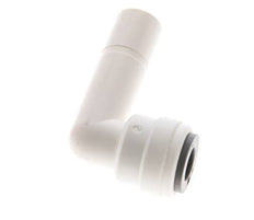 Raccord enfichable coudé 1/4'' x 3/8'' 90deg avec bouchon POM EPDM [10 Pièces].