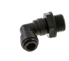 Raccord enfichable coudé 90deg 10mm x G1/2'' avec filets mâles Laiton NBR Rotatif