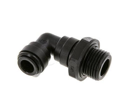 Raccord enfichable coudé 90deg 10mm x G1/2'' avec filets mâles Laiton NBR Rotatif