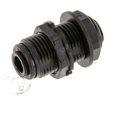 Raccord enfichable 6mm POM NBR Bulkhead [2 Pièces]