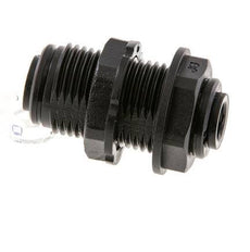 Raccord enfichable 6mm POM NBR Bulkhead [2 Pièces]