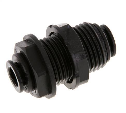 Raccord enfichable 8mm POM NBR Bulkhead [2 Pièces]