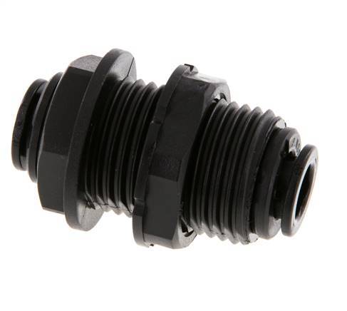 Raccord enfichable 8mm POM NBR Bulkhead [2 Pièces]