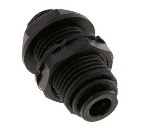 Raccord enfichable 8mm POM NBR Bulkhead [2 Pièces]
