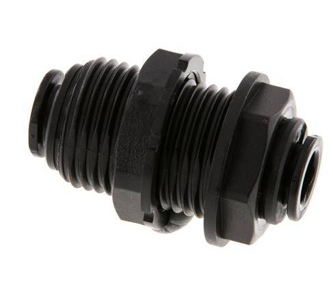 Raccord enfichable 8mm POM NBR Bulkhead [2 Pièces]