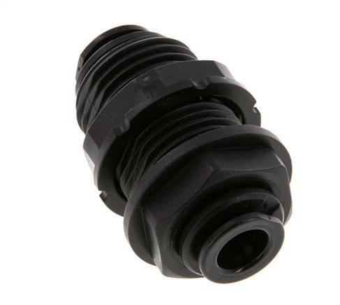 Raccord enfichable 8mm POM NBR Bulkhead [2 Pièces]