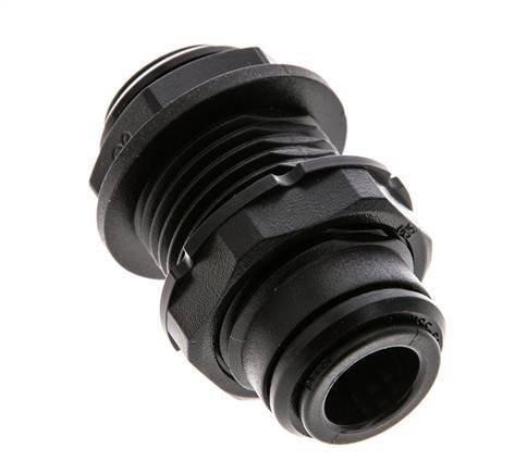 Raccord enfichable 10mm PA 66 NBR Bulkhead