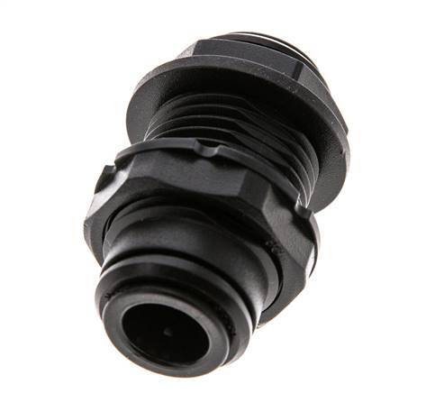 Raccord enfichable 10mm PA 66 NBR Bulkhead