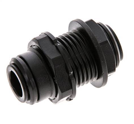 Raccord enfichable 10mm PA 66 NBR Bulkhead