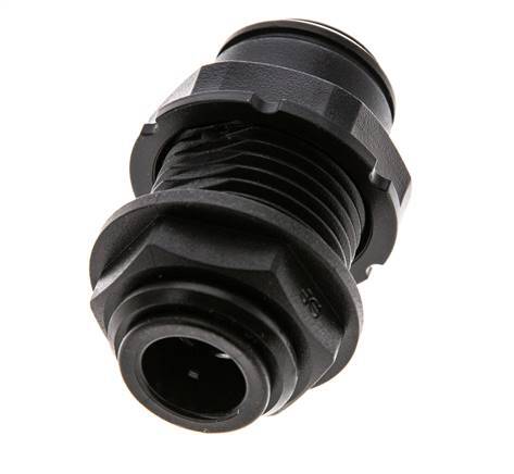 Raccord enfichable 10mm PA 66 NBR Bulkhead