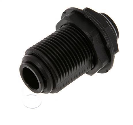 12mm Push-in Fitting POM NBR Bulkhead