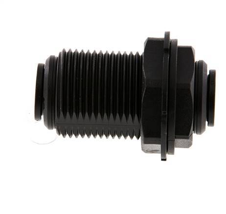 12mm Push-in Fitting POM NBR Bulkhead