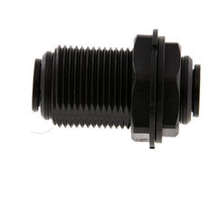 12mm Push-in Fitting POM NBR Bulkhead