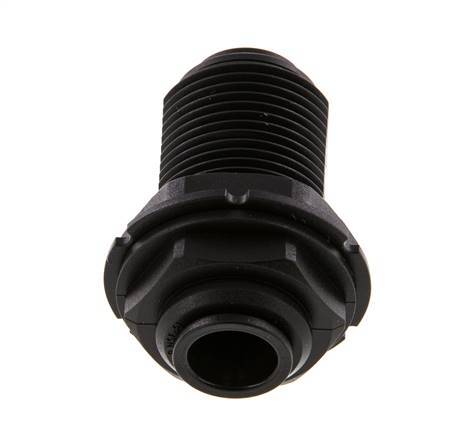 Raccord enfichable 12mm PA 66 NBR Bulkhead