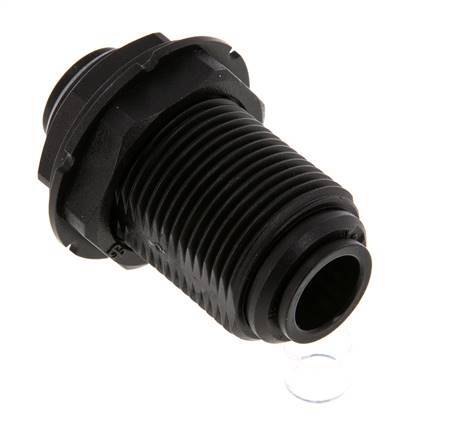 Raccord enfichable 12mm PA 66 NBR Bulkhead