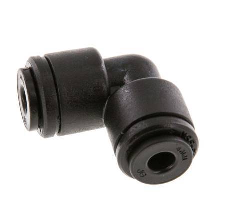 Raccord enfichable coudé 90deg 4mm POM NBR [2 Pièces]