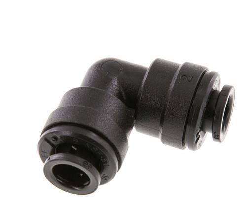 Raccord enfichable coudé 90deg 6mm POM NBR [2 Pièces]