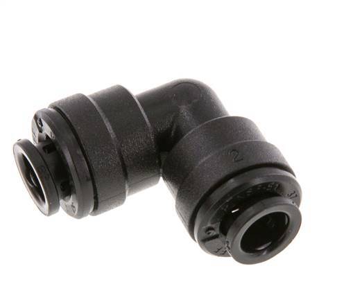 Raccord enfichable coudé 90deg 6mm POM NBR [2 Pièces]