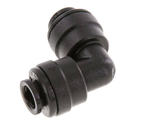 Raccord enfichable coudé 90deg 6mm POM NBR [2 Pièces]
