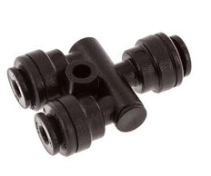 Raccord enfichable en Y de 4mm POM NBR FDA [2 pièces].
