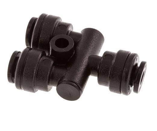 Raccord enfichable en Y de 4mm POM NBR FDA [2 pièces].