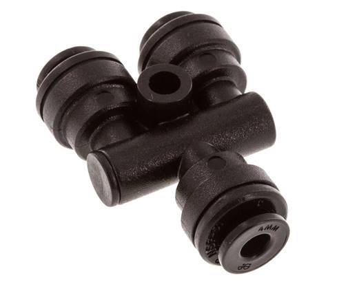 Raccord enfichable en Y de 4mm POM NBR FDA [2 pièces].