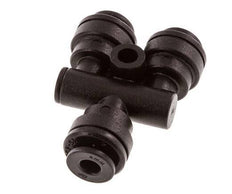Raccord enfichable en Y de 4mm POM NBR FDA [2 pièces].