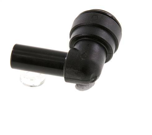10mm x 10mm 90deg Elbow Push-in Fitting with Plug-in POM NBR [2 Pieces]