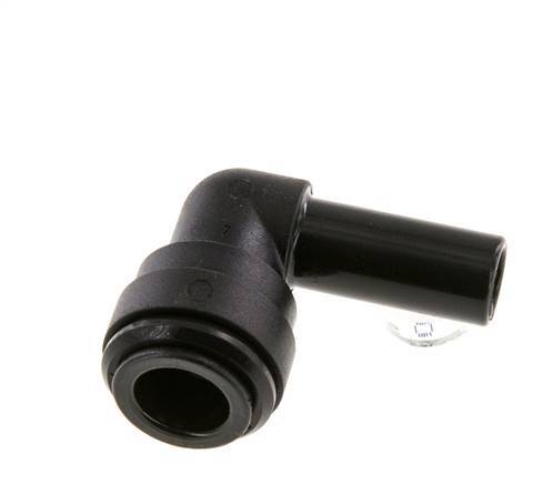 10mm x 10mm 90deg Elbow Push-in Fitting with Plug-in POM NBR [2 Pieces]