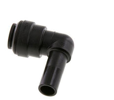 Raccord enfichable coudé 90deg 12mm x 12mm avec bouchon POM NBR [2 Pièces].