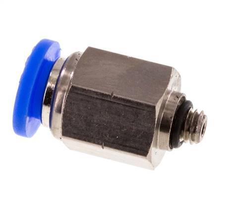 Raccord enfichable 1/4'' x UNF 10-32 en laiton/PBT NBR [5 pièces].
