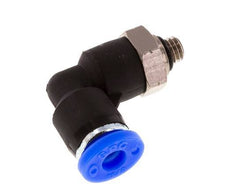 Raccord coudé 90deg 5/32'' x UNF 10-32 Laiton/PBT NBR Rotatif [2 Pièces]