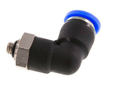 Raccord enfichable coudé 1/4'' x UNF 10-32 90deg Laiton/PBT NBR Rotatif [2 Pièces]