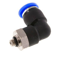 Raccord enfichable coudé 1/4'' x UNF 10-32 90deg Laiton/PBT NBR Rotatif [2 Pièces]