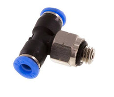 1/8'' x UNF 10-32 Inline Tee Push-in Fitting Brass/PBT NBR Rotatable [2 Pièces]