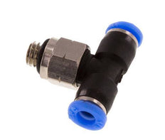 1/8'' x UNF 10-32 Inline Tee Push-in Fitting Brass/PBT NBR Rotatable [2 Pièces]