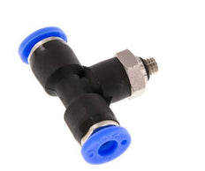 Raccord enfichable en T 3/16'' x UNF 10-32 en laiton/PBT NBR rotatif [2 pièces].