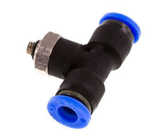 1/4'' x UNF 10-32 Inline Tee Push-in Fitting Brass/PBT NBR Rotatif [2 Pièces]