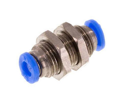 Raccord enfichable 1/8'' en laiton/PBT NBR Bulkhead [2 pièces].