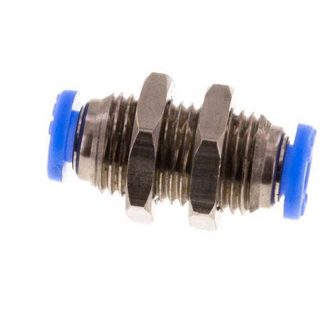 Raccord enfichable 1/8'' en laiton/PBT NBR Bulkhead [2 pièces].